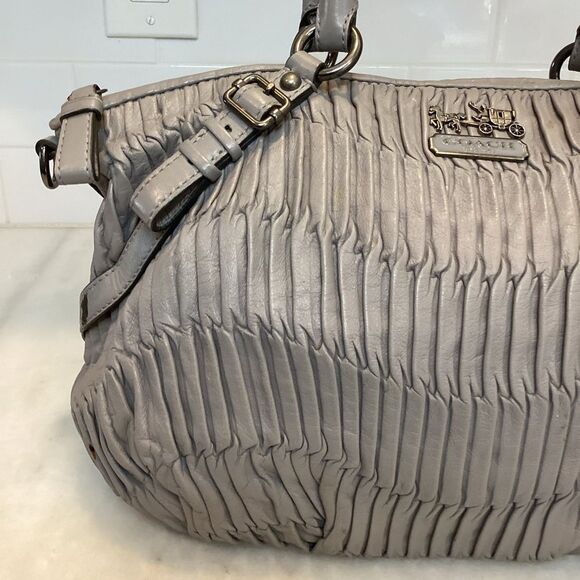 Coach Madison Sophia Gathered Leather Convertible Satchel - Picture 2 of 15